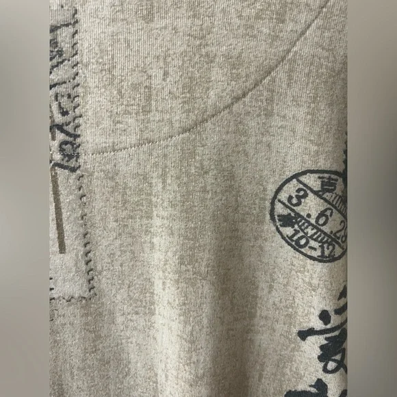 Chico’s Women cream & brown 3/4 sleeve shirt Size 3 (XL). #10248 - Picture 8 of 9